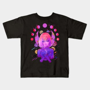 Galactic Celestial Princess Manga Anime Girl Goth Kids T-Shirt